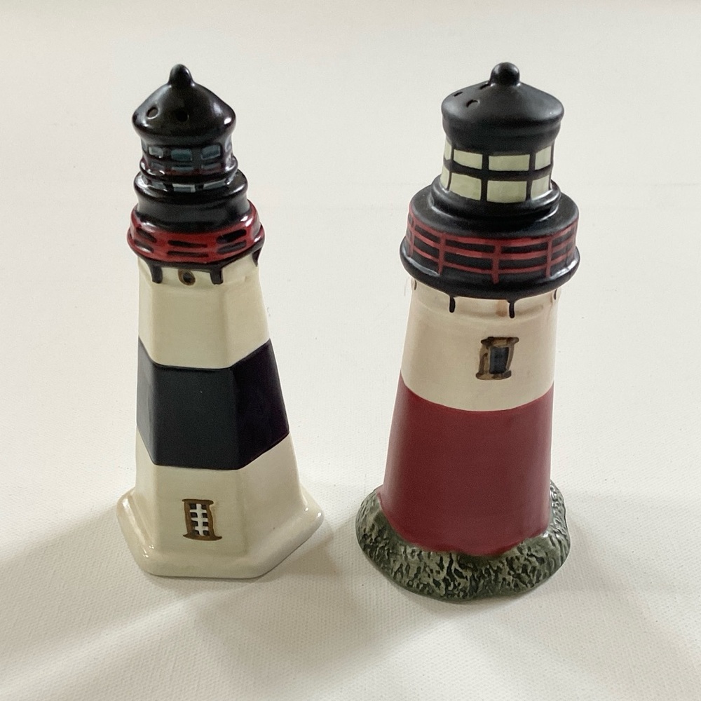 Sakura Lighthouse Salt and Pepper Shakers